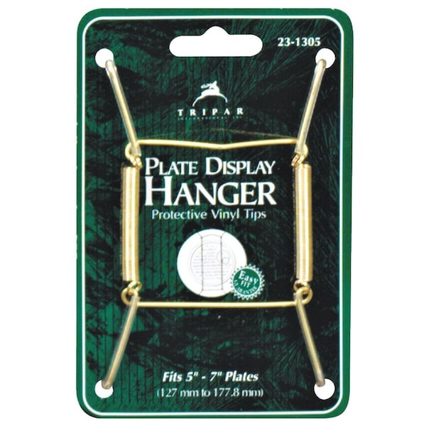 Tripar 5 In. to 7 In. Brass Wire Plate Hanger 23-1305 - main